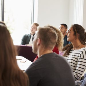 Etudiants de la préparation aux examen d'accès à la formation de commissaire justice