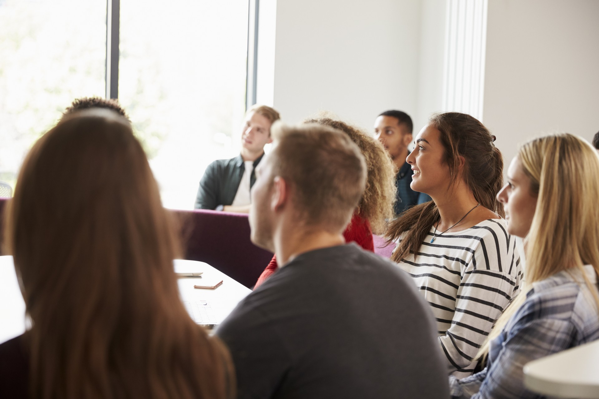 Etudiants de la préparation aux examen d'accès à la formation de commissaire justice